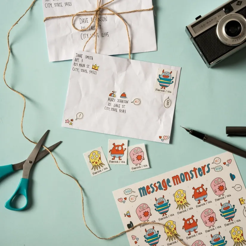 2021 Message Monsters Stamps - Forever Stamps