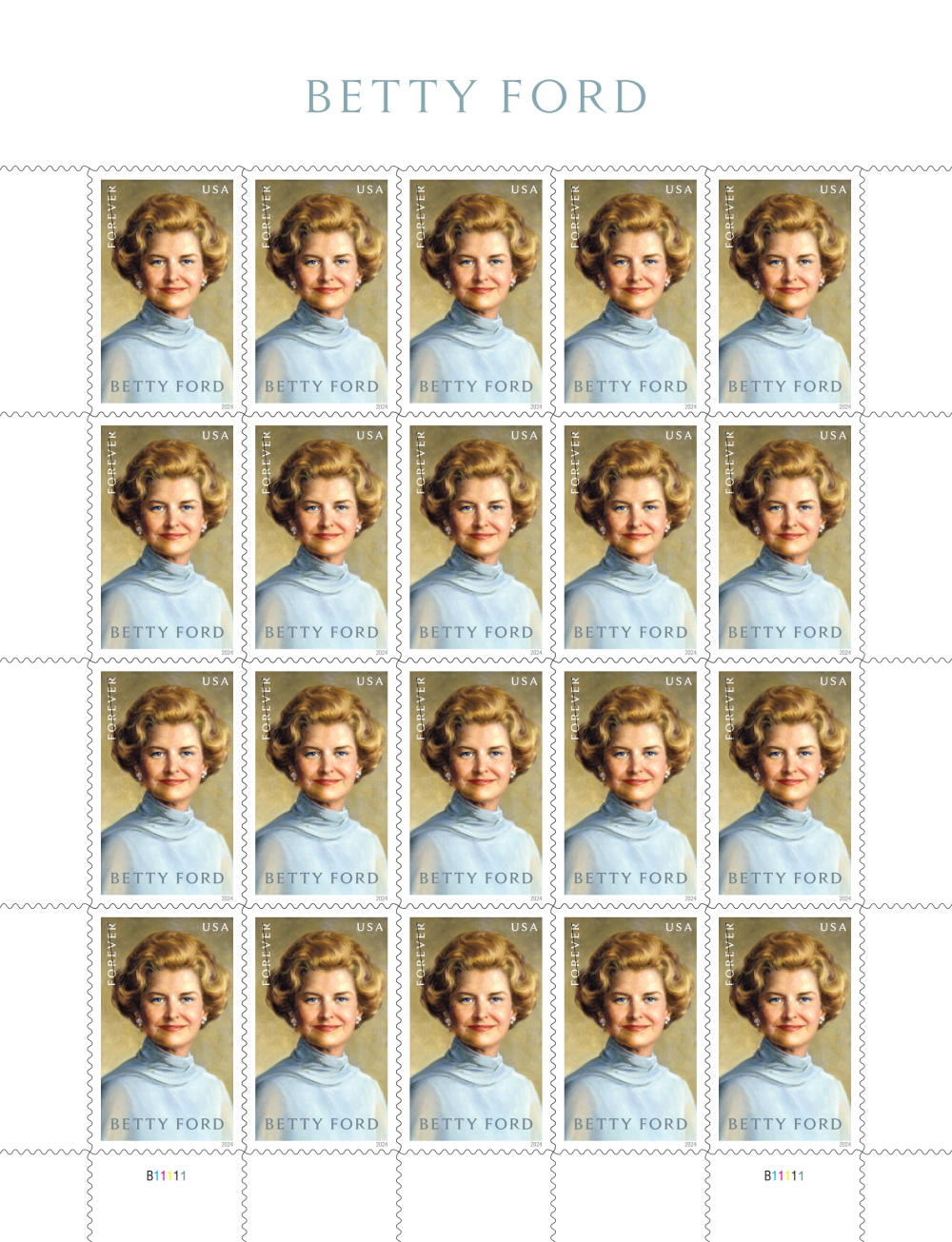 2024 Betty Ford Stamps - Forever Stamps