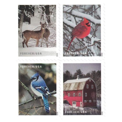 2020 Winter Scenes stamps - Forever Stamps