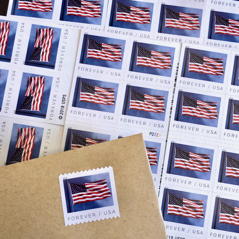 2019 U.S. Flag Forever Stamps 50 Rolls - Forever Stamps