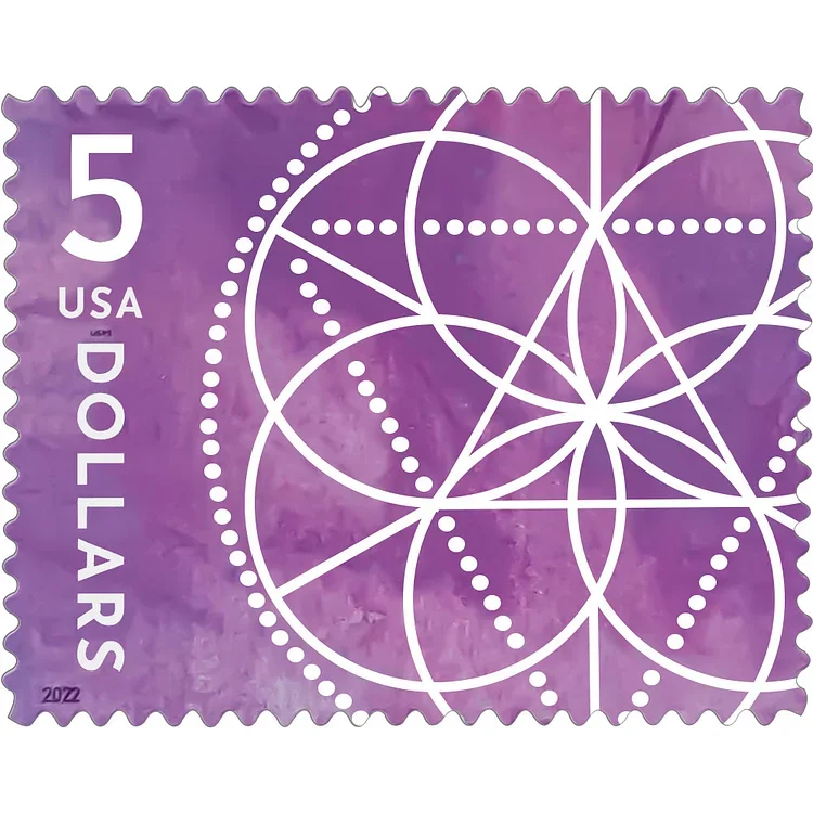 2022 $5 Floral Geometry Stamps - Forever Stamps