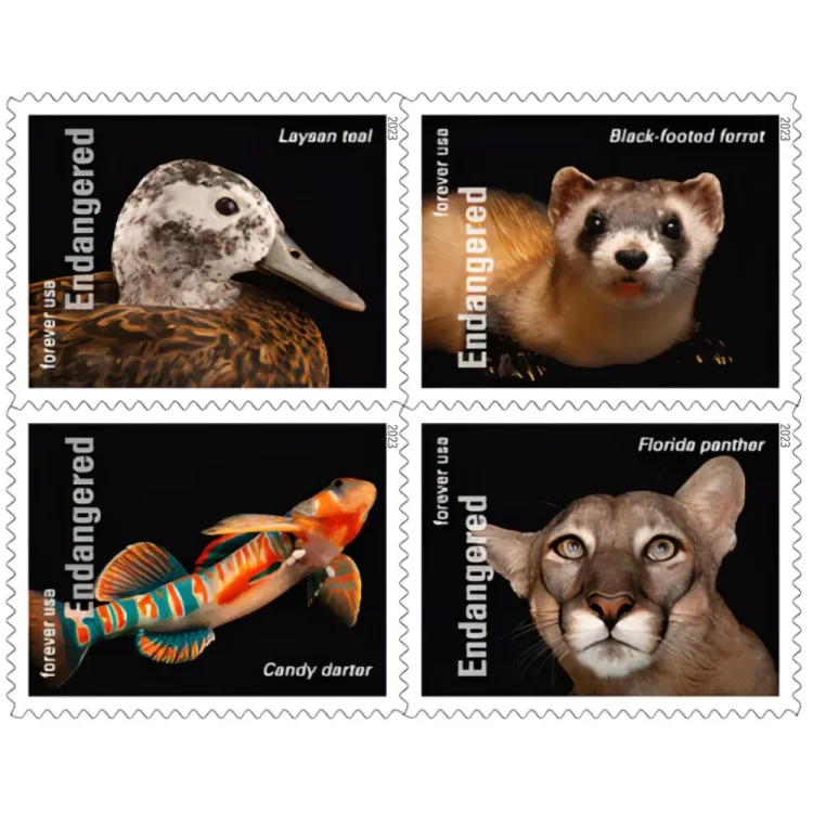 2023 Endangered Species Stamps - Forever Stamps