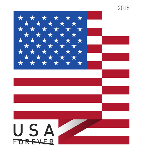 2018 U.S. Flag Stamps books - Forever Stamps
