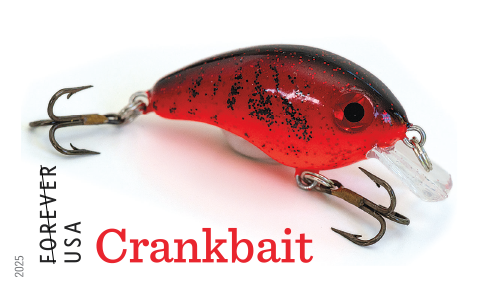 2025 Freshwater Fishing Lures Stamps 100 pcs - Forever Stamps