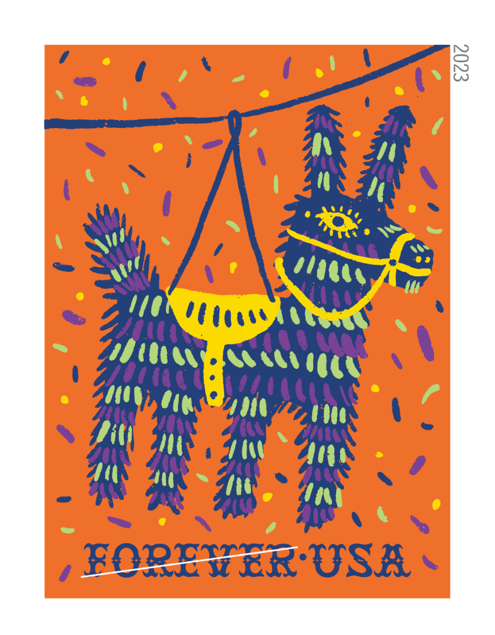2023 Piñatas! Stamps 100 PCS - Forever Stamps